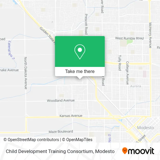 Child Development Training Consortium map