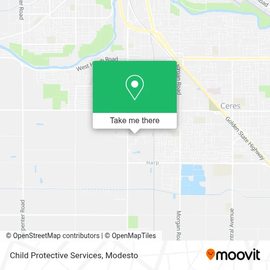 Child Protective Services map