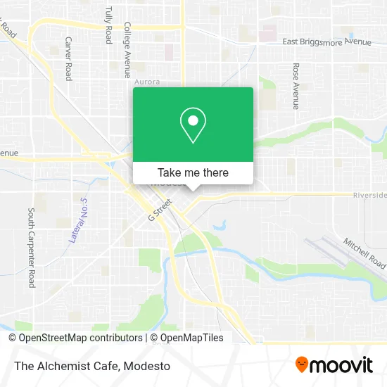 The Alchemist Cafe map
