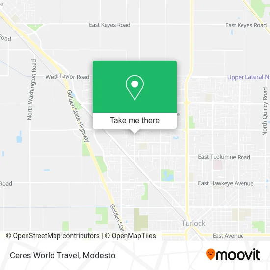 Ceres World Travel map