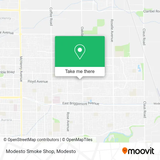 Modesto Smoke Shop map