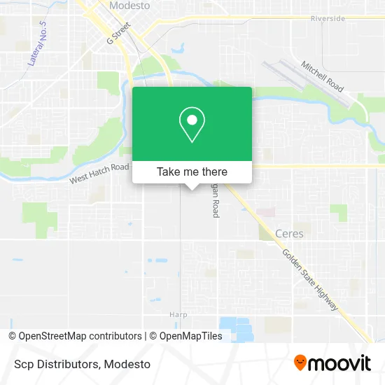 Scp Distributors map