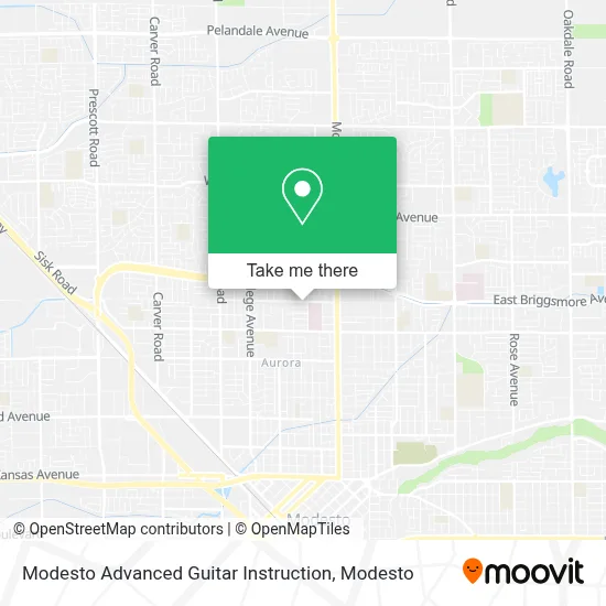 Modesto Advanced Guitar Instruction map