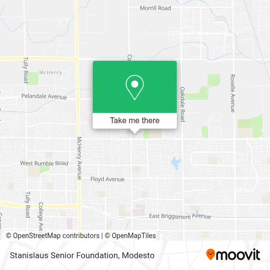 Stanislaus Senior Foundation map