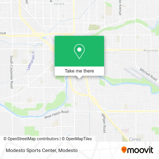 Modesto Sports Center map