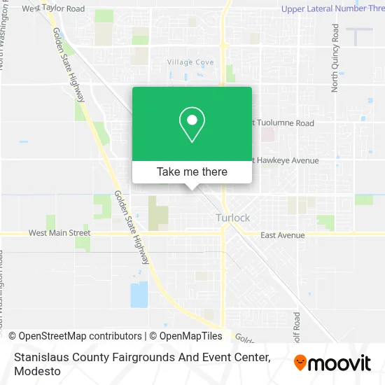 Stanislaus County Fairgrounds And Event Center map