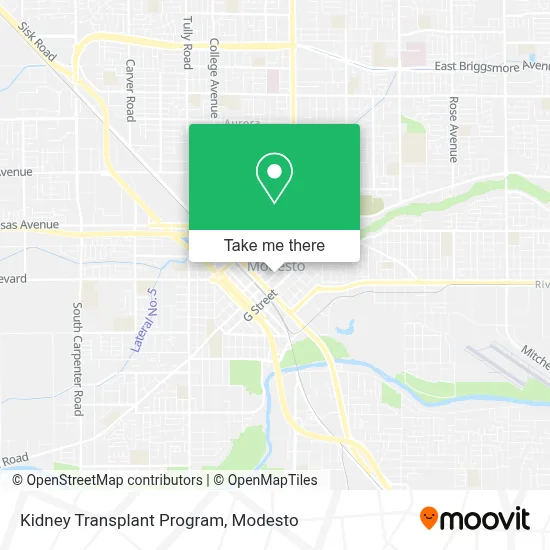 Kidney Transplant Program map