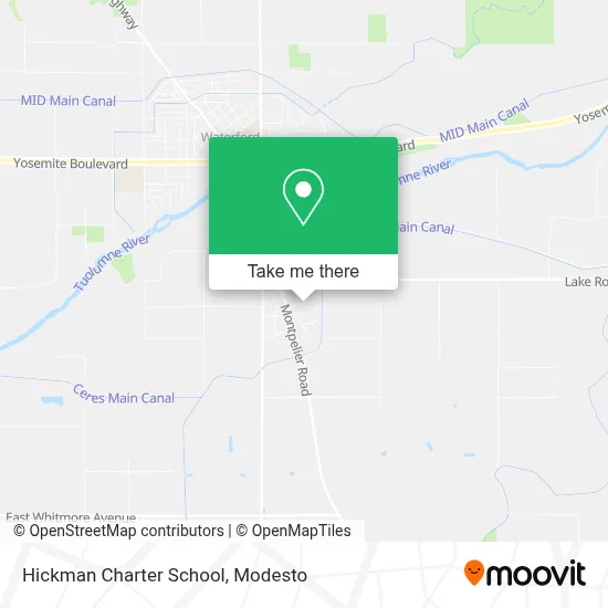 Hickman Charter School map
