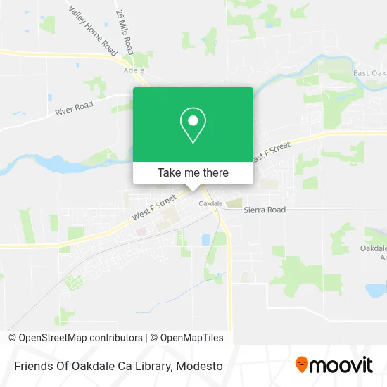 Friends Of Oakdale Ca Library map