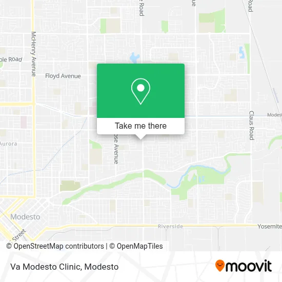Va Modesto Clinic map