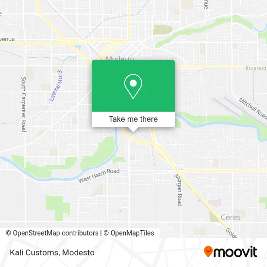Kali Customs map