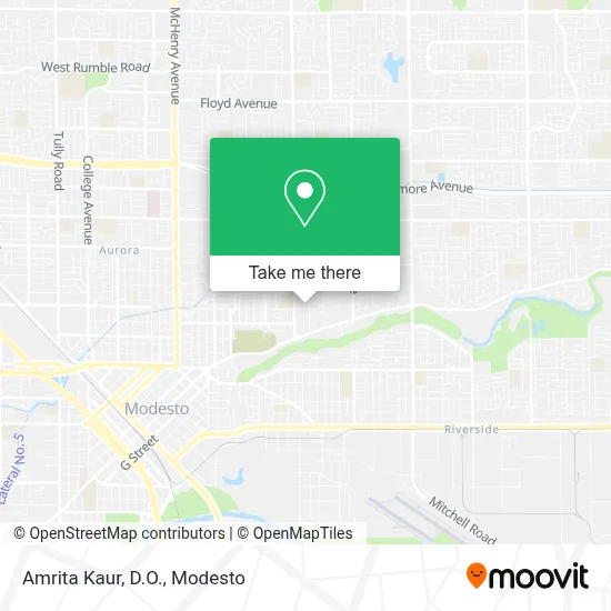 Amrita Kaur, D.O. map