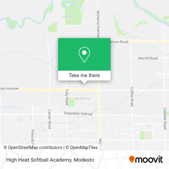 High Heat Softball Academy map