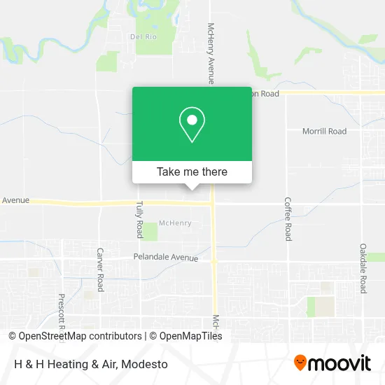 H & H Heating & Air map