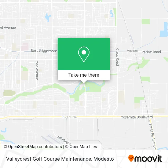 Valleycrest Golf Course Maintenance map