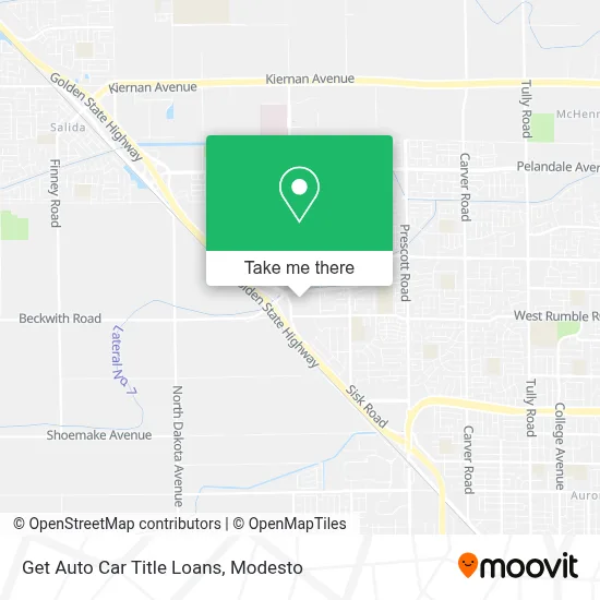 Get Auto Car Title Loans map