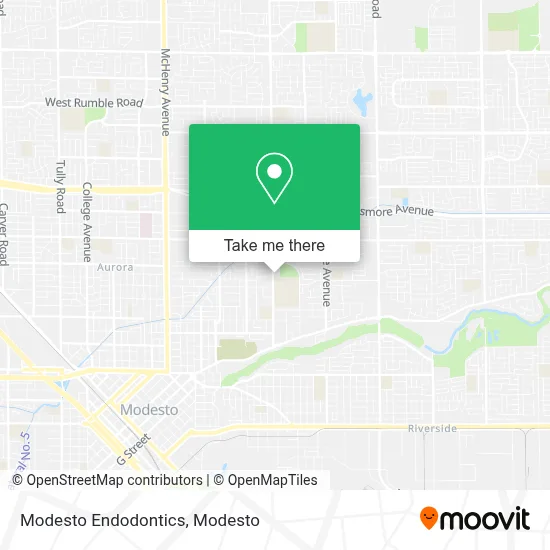 Modesto Endodontics map
