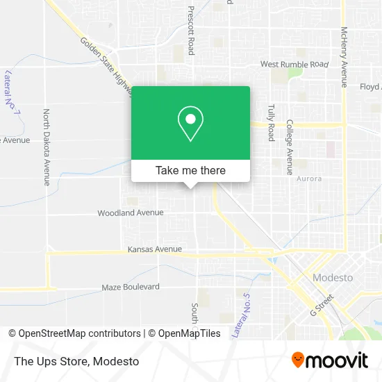 The Ups Store map