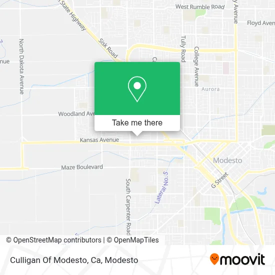 Culligan Of Modesto, Ca map