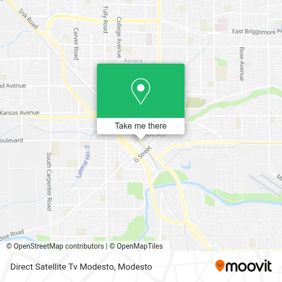 Direct Satellite Tv Modesto map