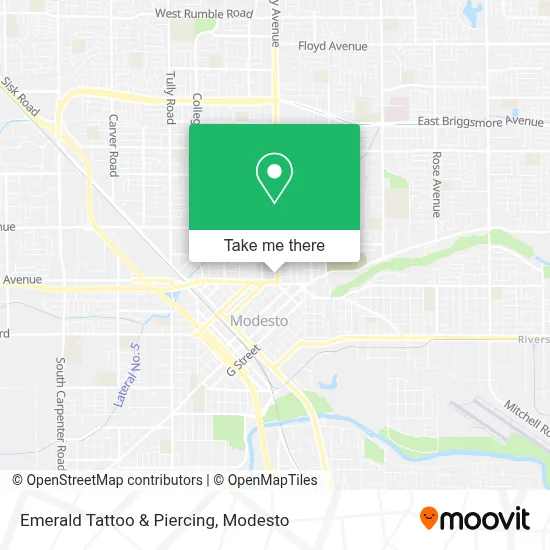 Emerald Tattoo & Piercing map