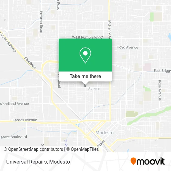 Universal Repairs map