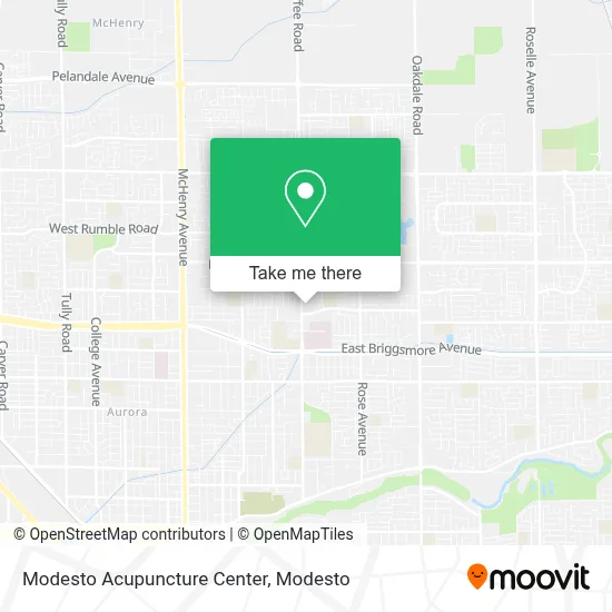 Modesto Acupuncture Center map