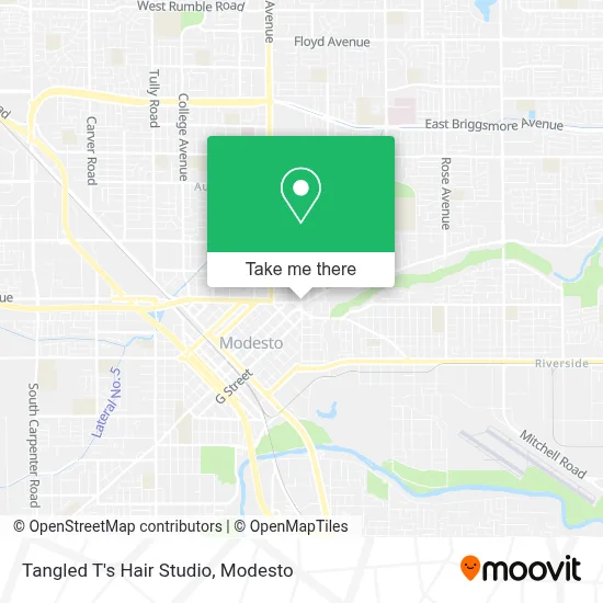 Tangled T's Hair Studio map