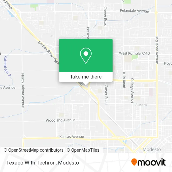 Texaco With Techron map
