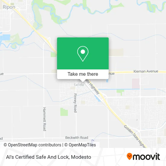 Al's Certified Safe And Lock map