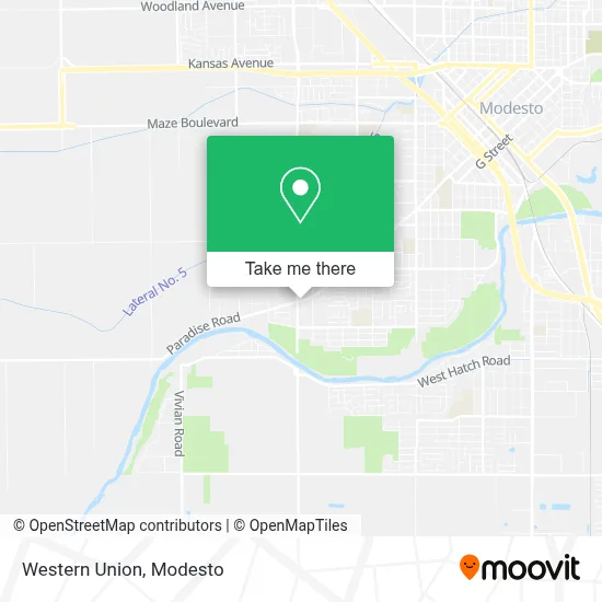 Western Union map