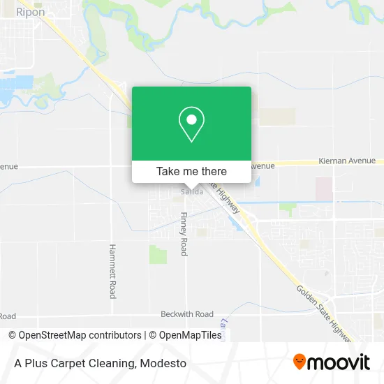 A Plus Carpet Cleaning map