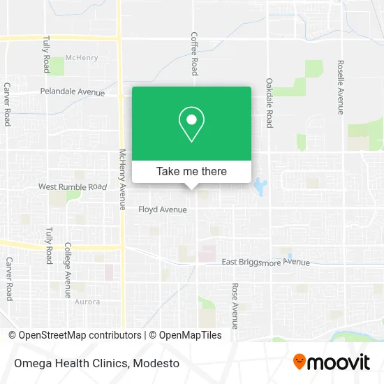 Omega Health Clinics map