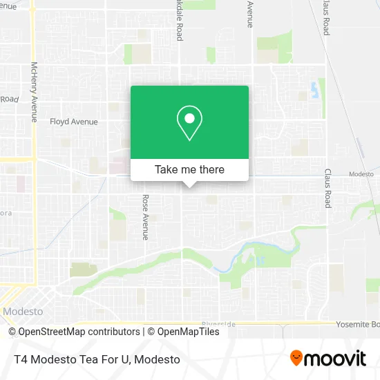 T4 Modesto Tea For U map