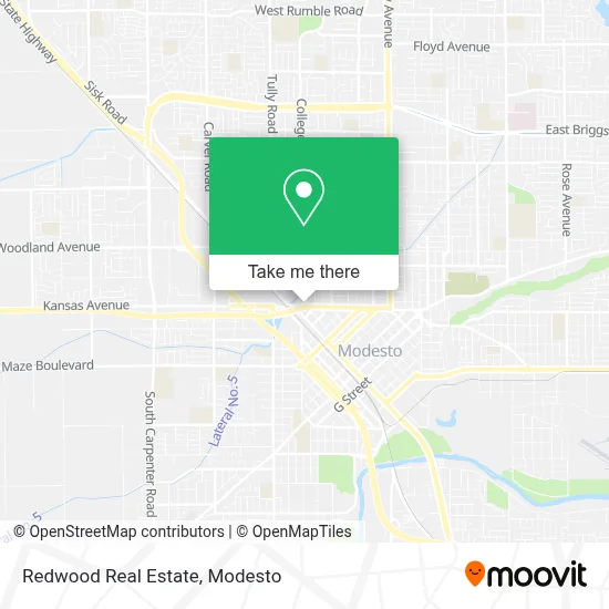 Redwood Real Estate map