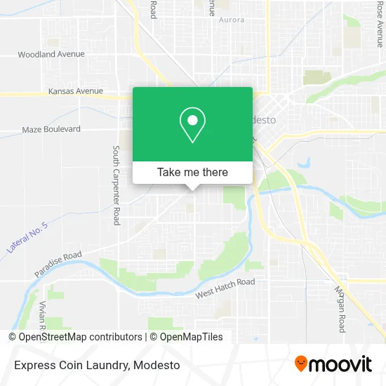 Express Coin Laundry map