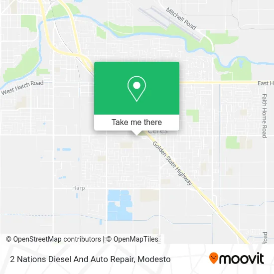 2 Nations Diesel And Auto Repair map