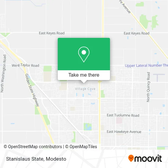 Stanislaus State map