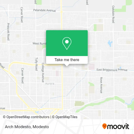 Arch Modesto map