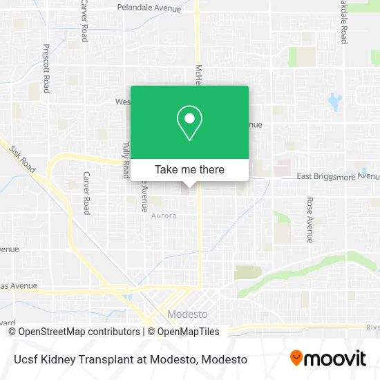 Ucsf Kidney Transplant at Modesto map