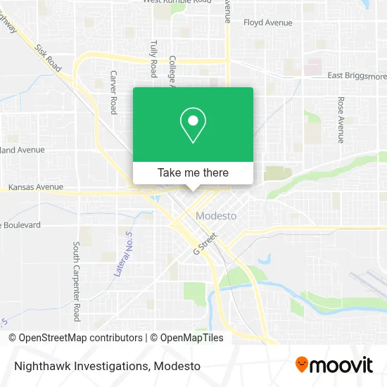 Nighthawk Investigations map