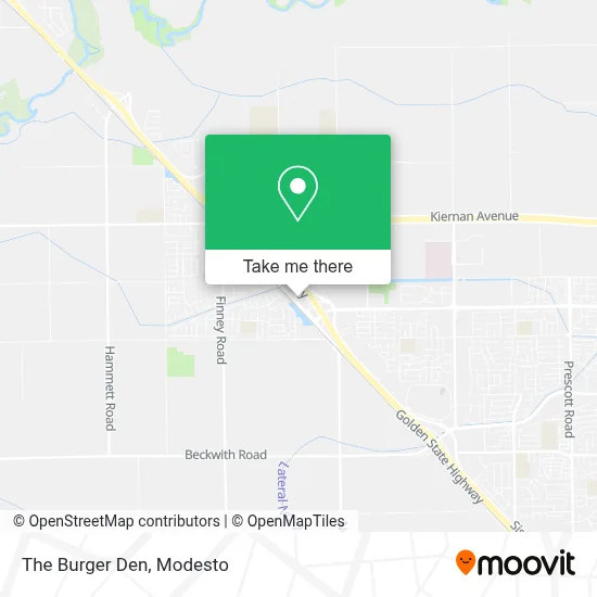 The Burger Den map