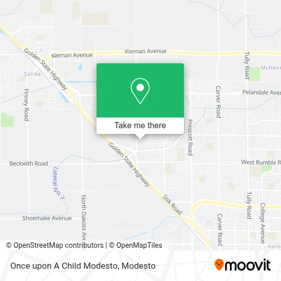 Once upon A Child Modesto map