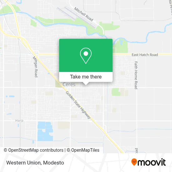 Western Union map