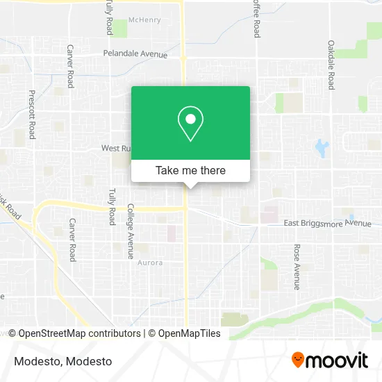 Modesto map