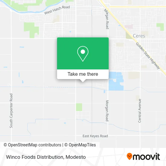 Winco Foods Distribution map