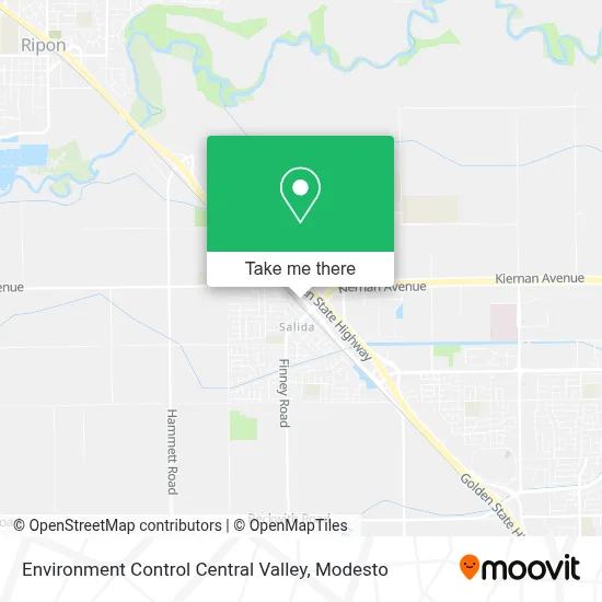 Environment Control Central Valley map
