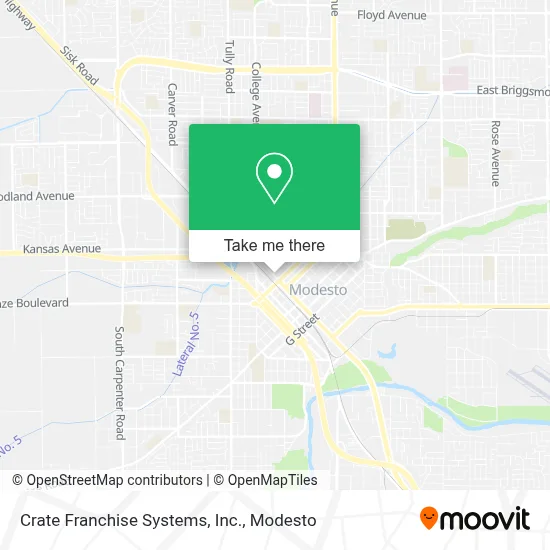 Crate Franchise Systems, Inc. map