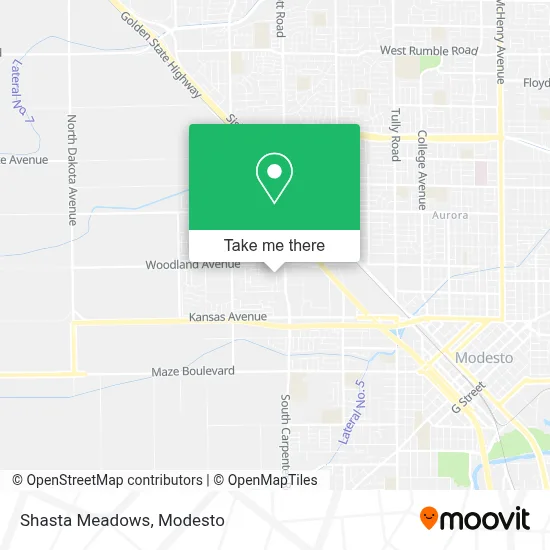 Shasta Meadows map