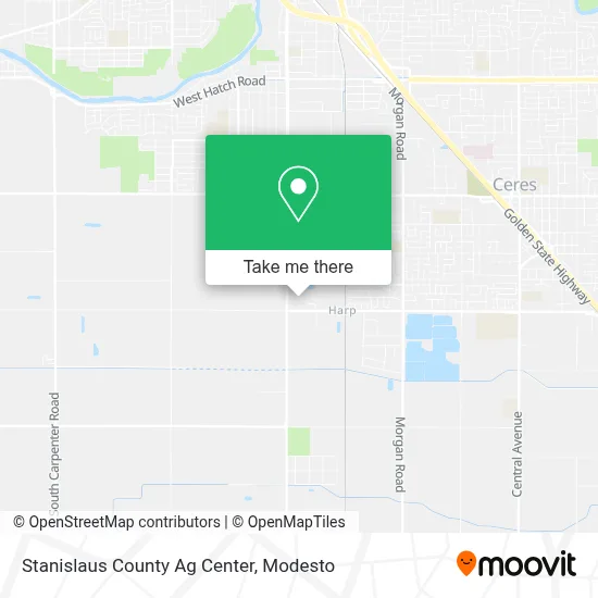 Stanislaus County Ag Center map